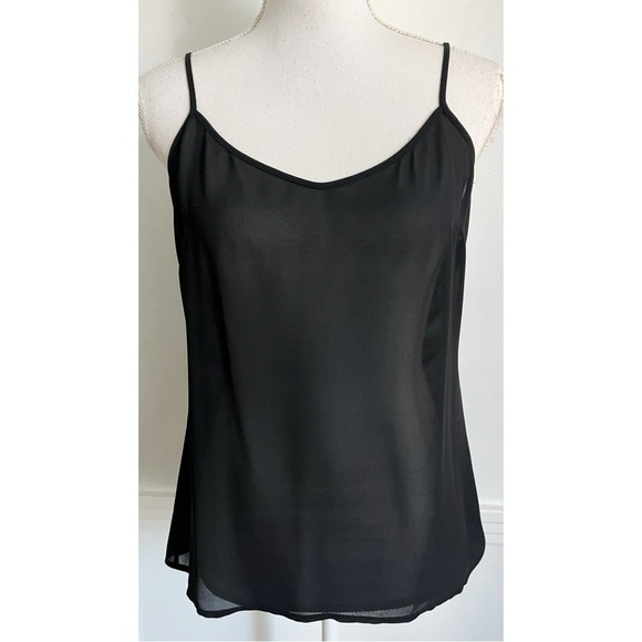 Tory Burch • Black Camisole Tank Top Sheer - Picture 1 of 3